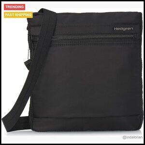 Chic Minimal Crossbody Bag RFID Protection Water-Repellent Nylon Lightweight